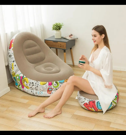 🛋️ Chaise Canapé Gonflable – Confort Moderne et Portable