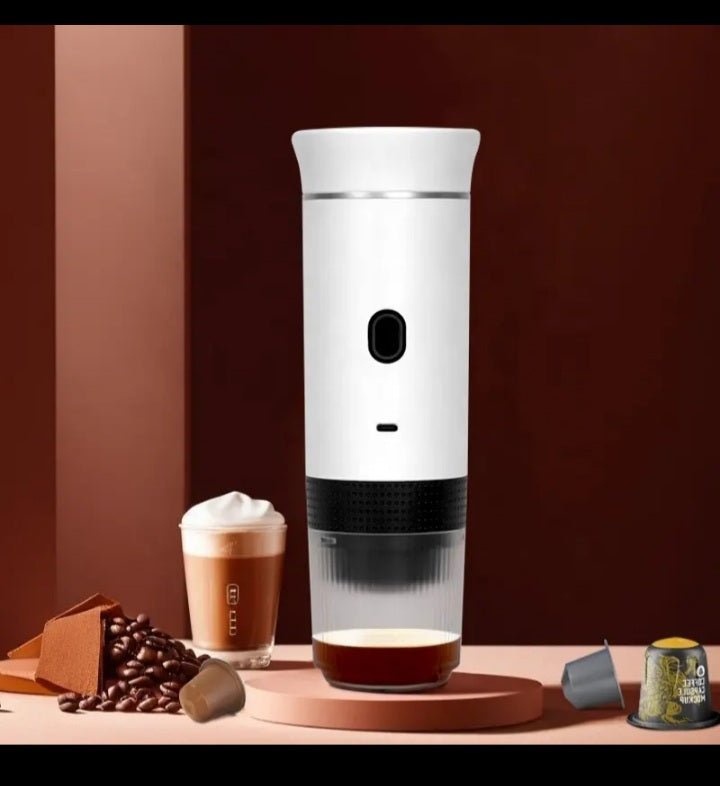 ☕ Mini Machine à Café Portable 3-en-1 Nespresso – Rechargeable & Puissante