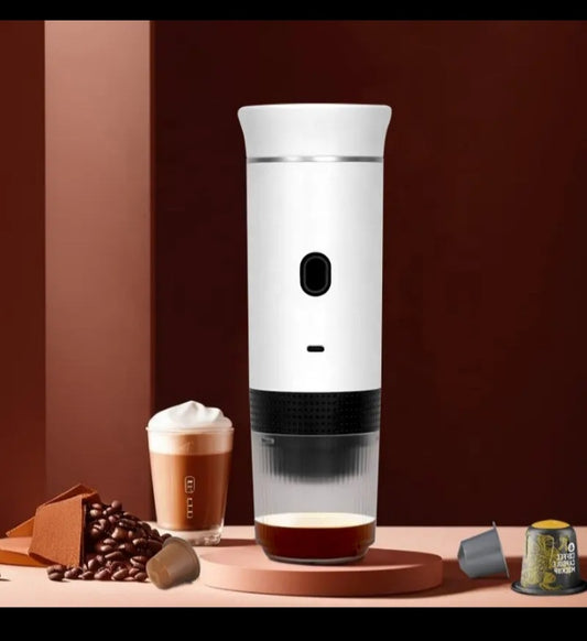 ☕ Mini Machine à Café Portable 3-en-1 Nespresso – Rechargeable & Puissante