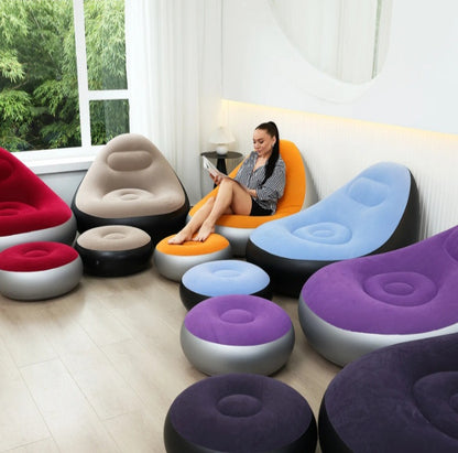 🛋️ Chaise Canapé Gonflable – Confort Moderne et Portable