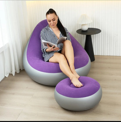🛋️ Chaise Canapé Gonflable – Confort Moderne et Portable