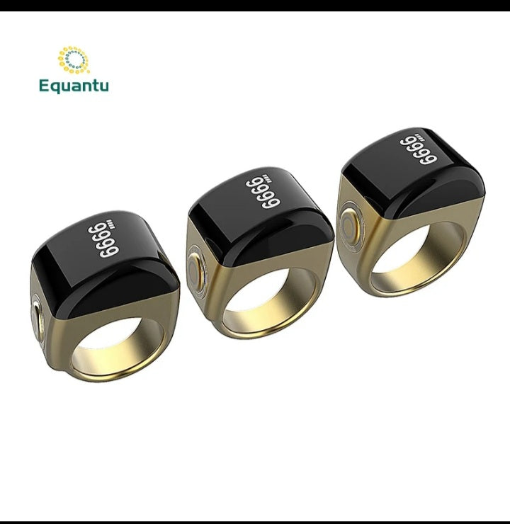 📿 Bague Compteur Tasbeeh Zikr Électronique – Avec Rappel Azan