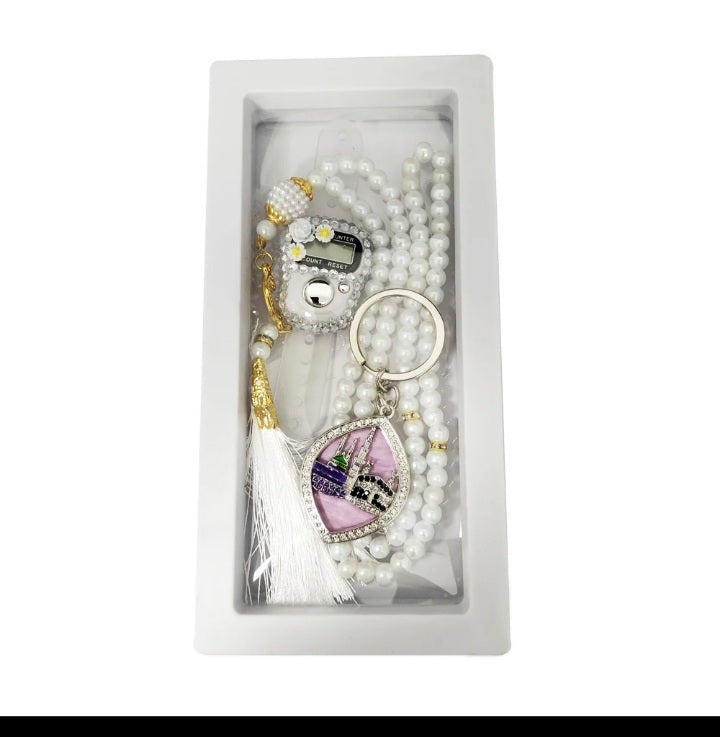 📿 Compteur Numérique de Doigts – Prière et Utilisation Polyvalente (3PCS avec Porte-Clés)