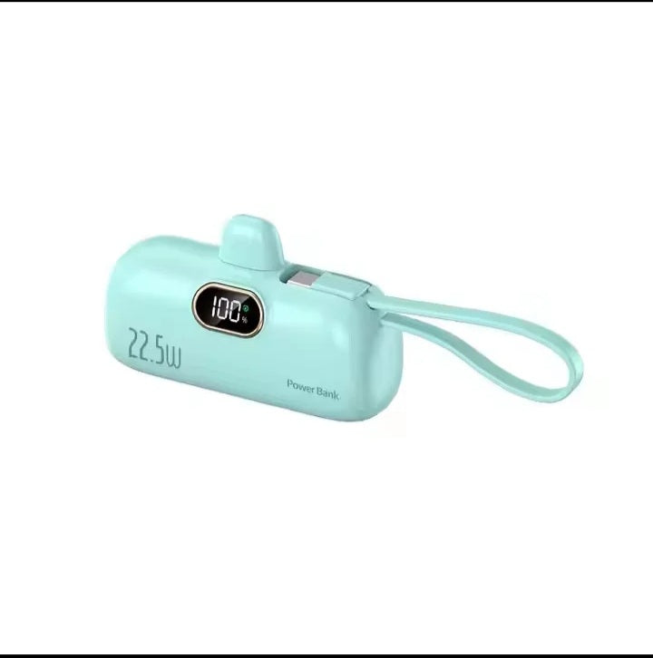 🔋 Mini Power Bank 5000mAh – Charge Rapide et Portable