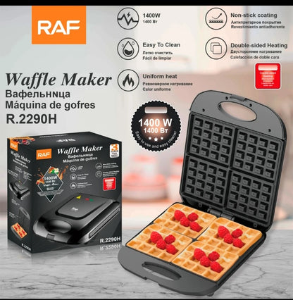Gaufrier Haute Qualité 4 Tranches – Revêtement Antiadhésif & Chauffage Uniforme