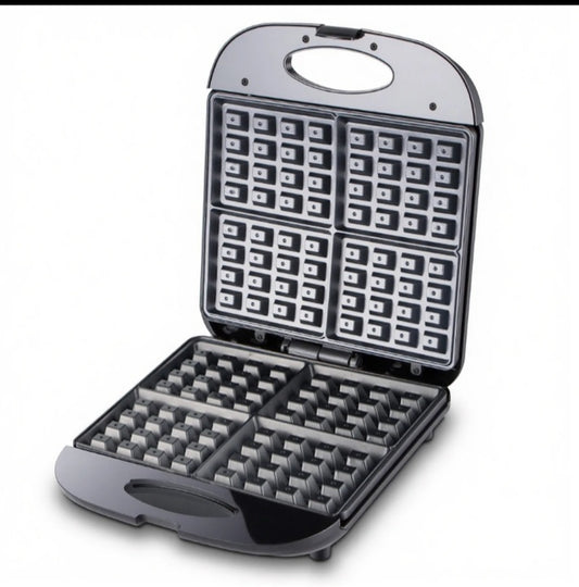 Gaufrier Haute Qualité 4 Tranches – Revêtement Antiadhésif & Chauffage Uniforme