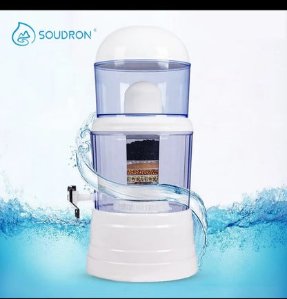 💧 Distributeur d’Eau Tout-en-Un – Filtration Avancée Double Ultrafiltration & Charbon Actif (16L)