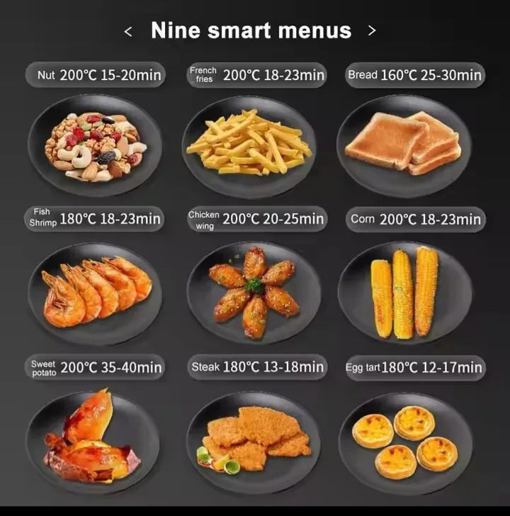 Friteuse à Air fryers Sans Huile 10L en Acier Inoxydable – Haute Performance