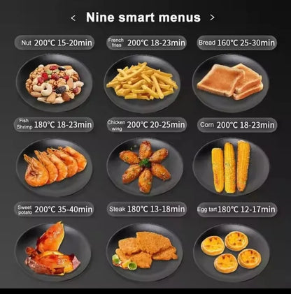 Friteuse à Air fryers Sans Huile 10L en Acier Inoxydable – Haute Performance