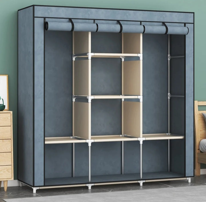 Armoire en Tissu 3 partie – Design Moderne et Fonctionnel