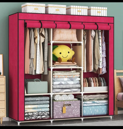 Armoire en Tissu 3 partie – Design Moderne et Fonctionnel