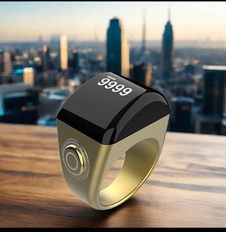📿 Bague Compteur Tasbeeh Zikr Électronique – Avec Rappel Azan